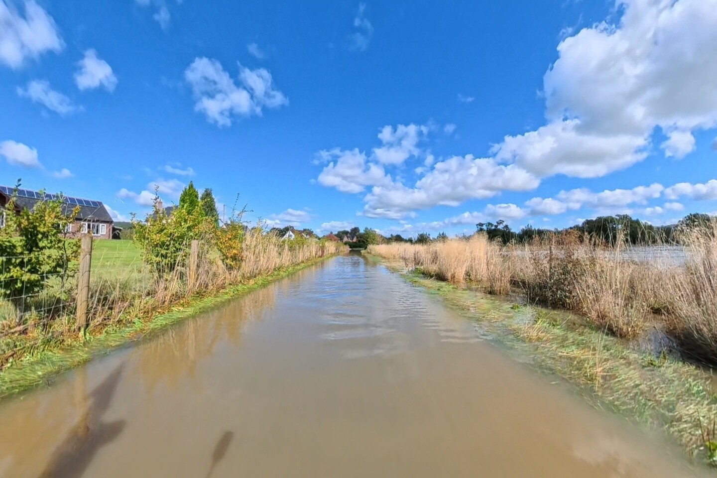 Flooded road near the Severn, Day 2